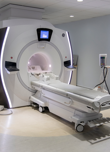 Photograph of an MRI scanner