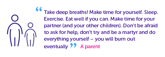 Quotes from parents - take deep breaths